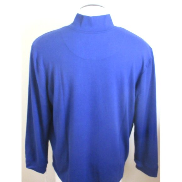 Tommy Bahama Men's 1/4 Zip Mock Neck Pullover Sweatshirt Blue Turquoise NWT - Picture 3 of 5
